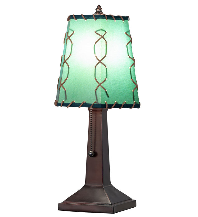 Meyda Tiffany 263177 One Light Mini Lamp, Mahogany Bronze