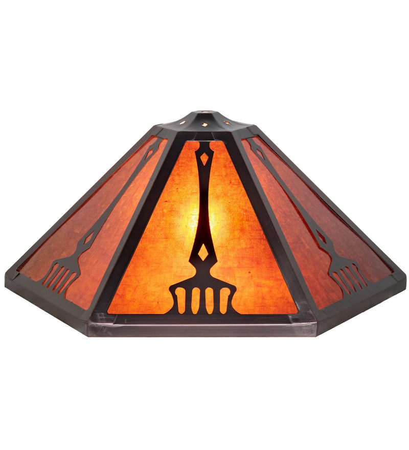 Meyda Tiffany 98510 Shade, Mahogany Bronze