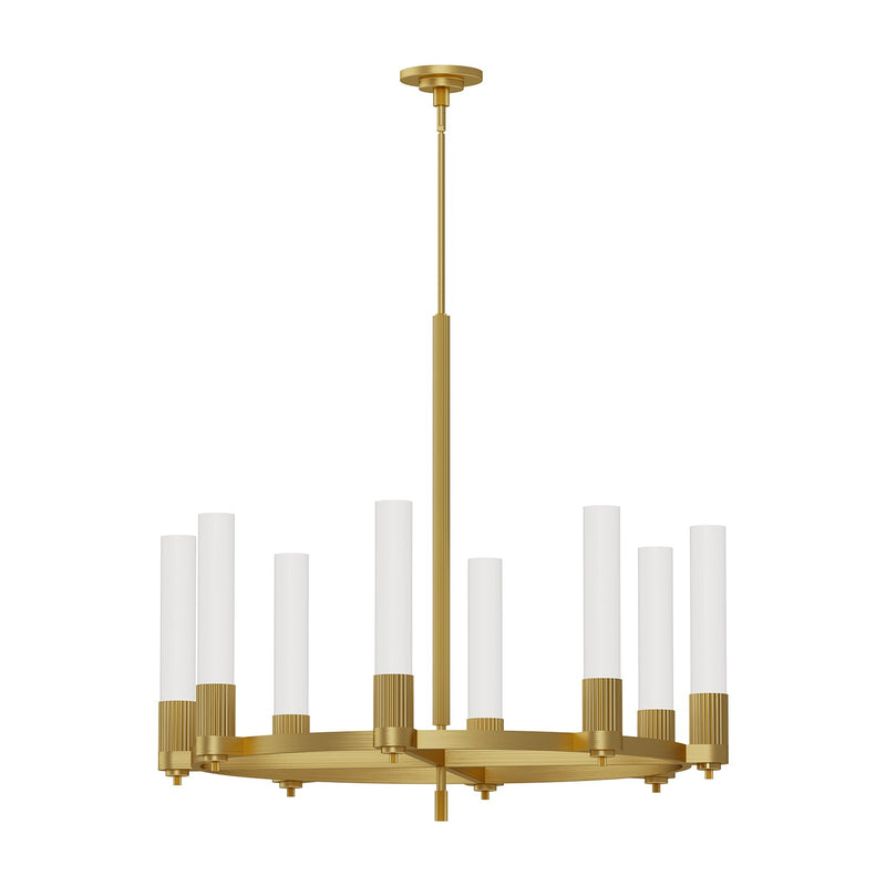 Alora CH416108BG Eight Light Chandelier, Brushed Gold