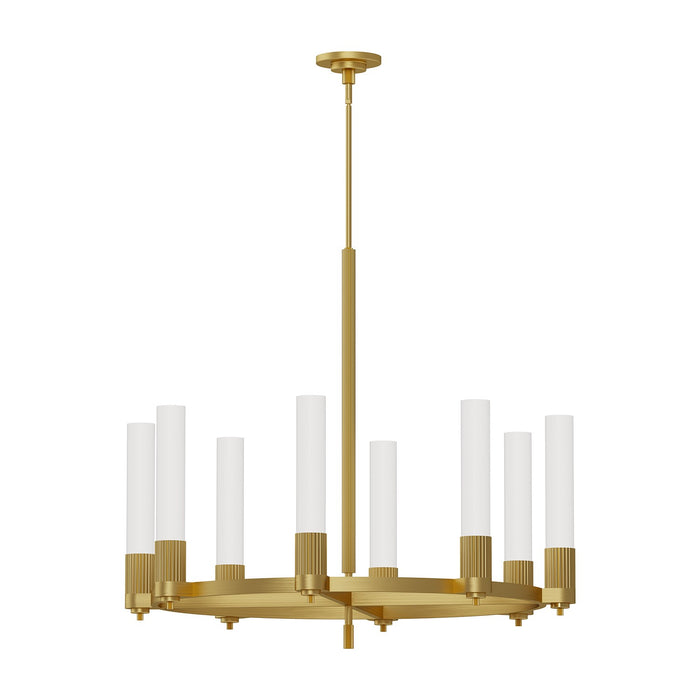 Alora CH416108BG Eight Light Chandelier, Brushed Gold