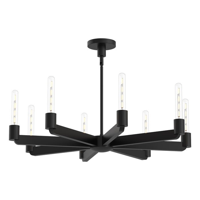Alora CH607232MB Eight Light Chandelier, Matte Black