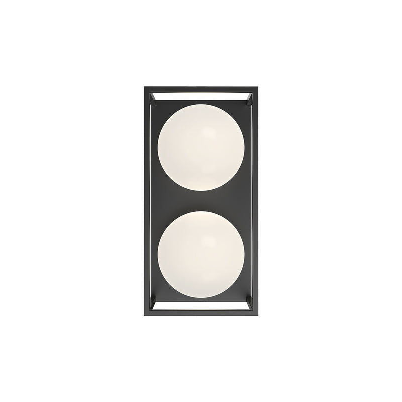 Alora EW519213BK Two Light Outdoor Wall Lantern, Black