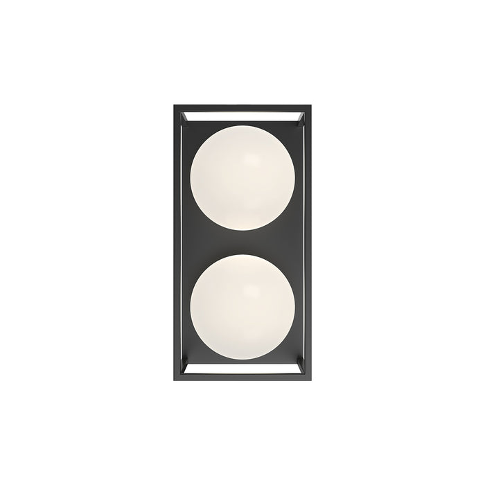 Alora EW519213BK Two Light Outdoor Wall Lantern, Black