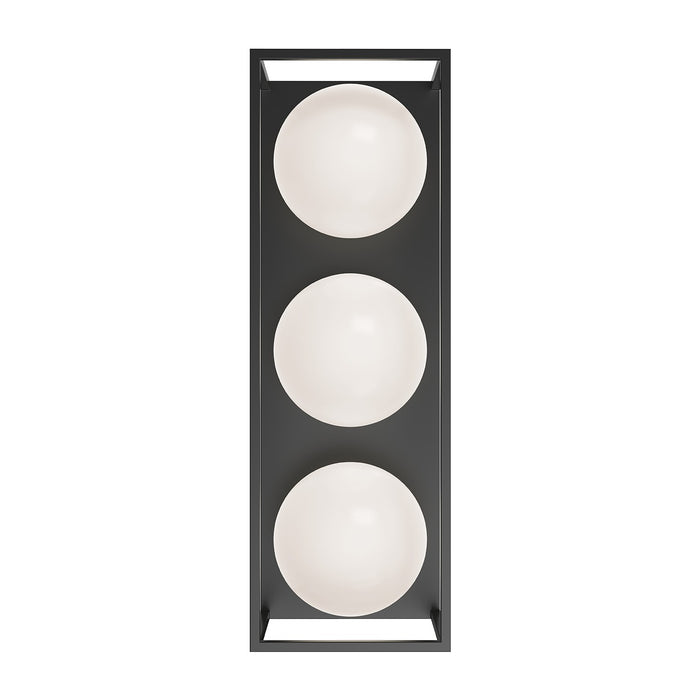 Alora EW519339BK Three Light Outdoor Wall Lantern, Black
