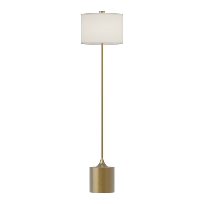 Alora FL418761BGIL One Light Floor Lamp, Brushed Gold/Ivory Linen