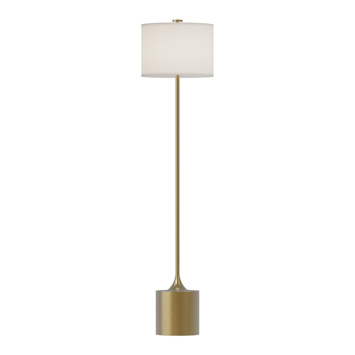 Alora FL418761BGIL One Light Floor Lamp, Brushed Gold/Ivory Linen