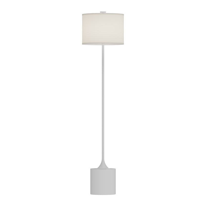 Alora FL418761WHIL One Light Floor Lamp, White/Ivory Linen