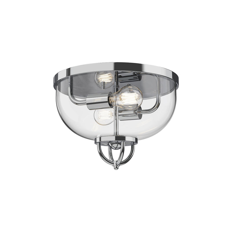 Alora FM461102CH Two Light Flush Mount, Chrome