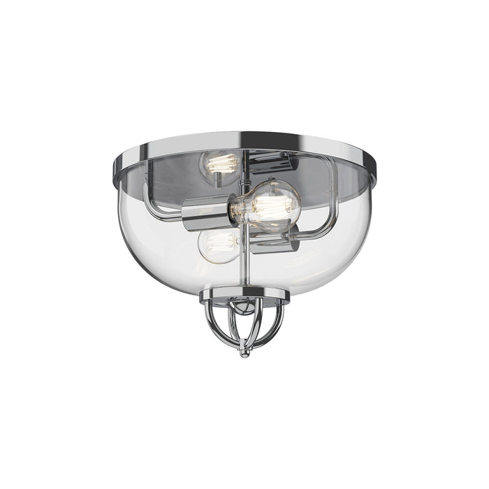 Alora FM461102CH Two Light Flush Mount, Chrome