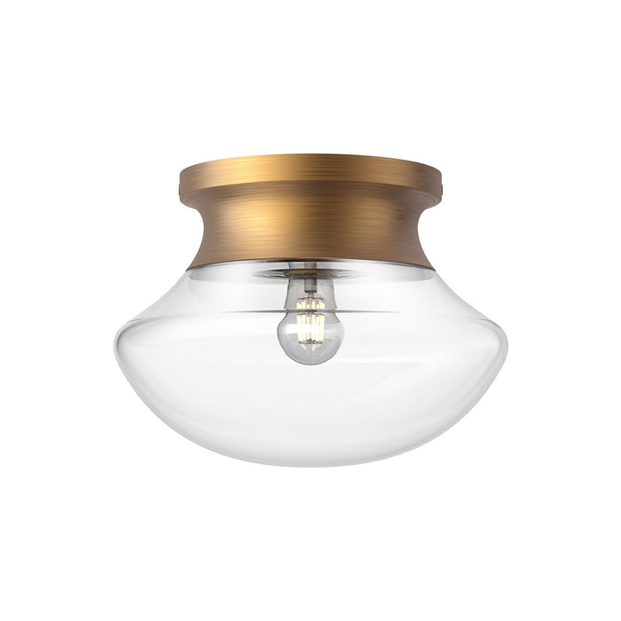 Alora FM464012AG One Light Flush Mount, Aged Gold