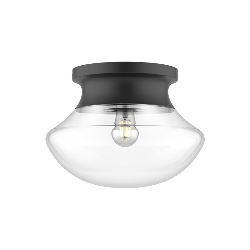Alora FM464012MB One Light Flush Mount, Matte Black