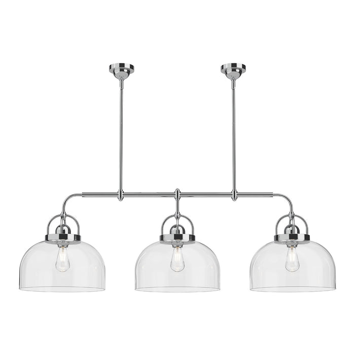 Alora LP461155CH Three Light Linear Pendant, Chrome