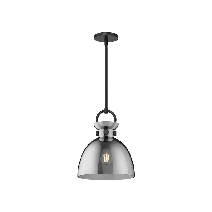 Alora PD411811MBSM One Light Pendant, Matte Black/Smoked