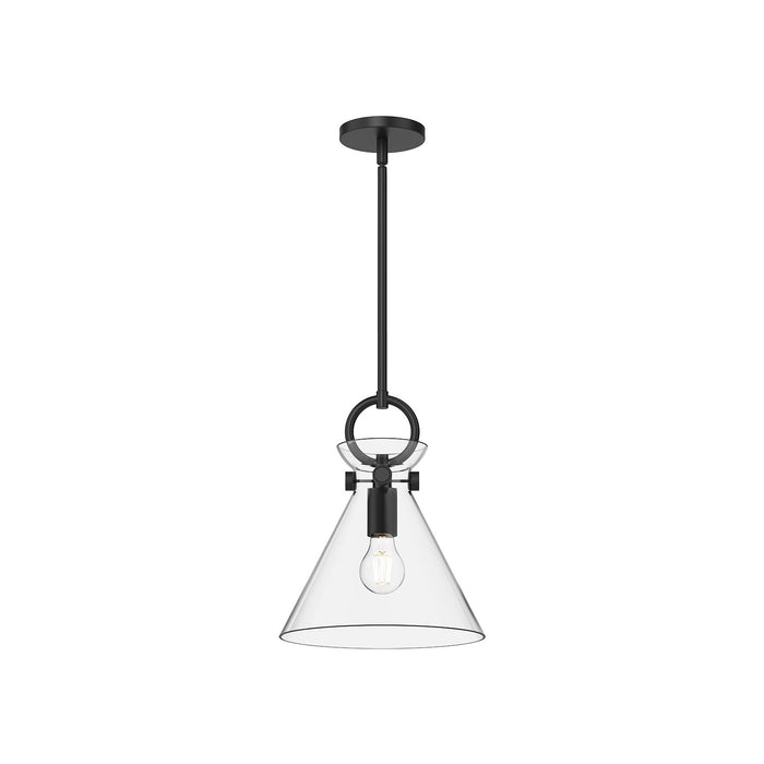 Alora PD412511MBCL One Light Pendant, Matte Black/Clear Glass