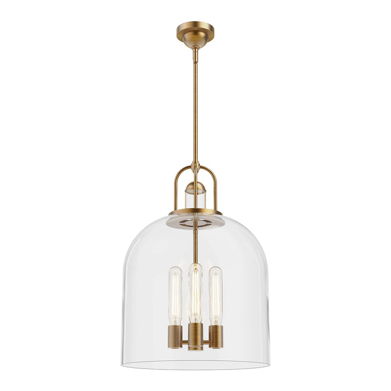 Alora PD461104AG Four Light Pendant, Aged Gold