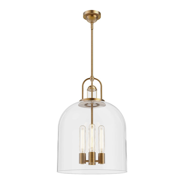 Alora PD461104AG Four Light Pendant, Aged Gold