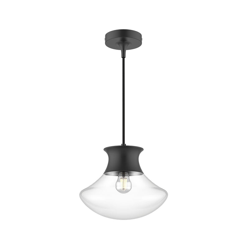 Alora PD464012MB One Light Pendant, Matte Black