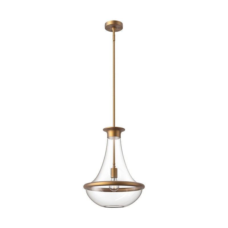 Alora PD464014AG One Light Pendant, Aged Gold