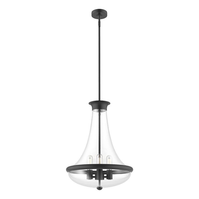 Alora PD464018MB Four Light Pendant, Matte Black