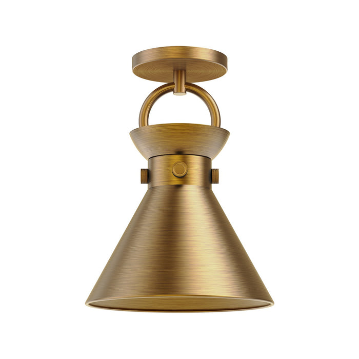 Alora SF412009AG One Light Semi-Flush Mount, Aged Gold