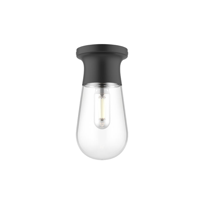 Alora SF464001MB One Light Semi-Flush Mount, Matte Black