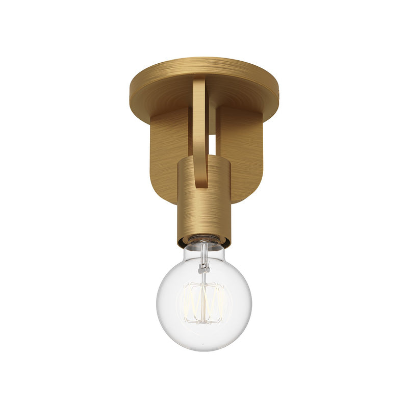 Alora SF607001AG One Light Semi-Flush Mount, Aged Gold