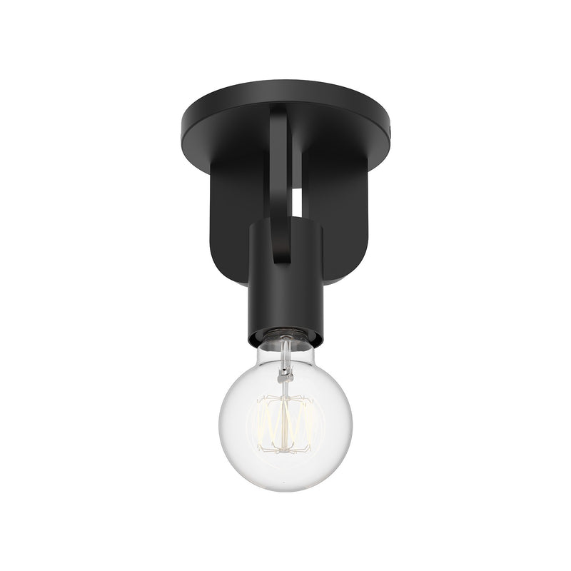 Alora SF607001MB One Light Semi-Flush Mount, Matte Black