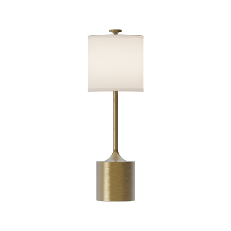 Alora TL418726BGIL One Light Table Lamp, Brushed Gold/Ivory Linen