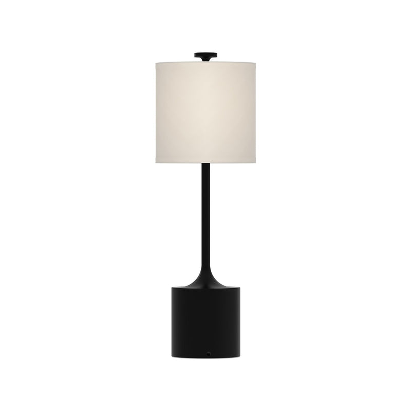 Alora TL418726MBIL One Light Table Lamp, Matte Black/Ivory Linen
