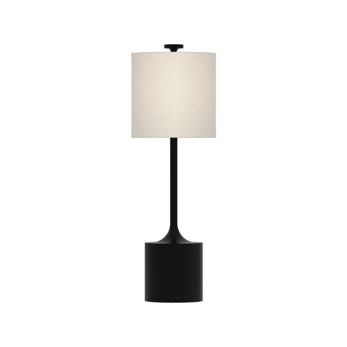 Alora TL418726MBIL One Light Table Lamp, Matte Black/Ivory Linen
