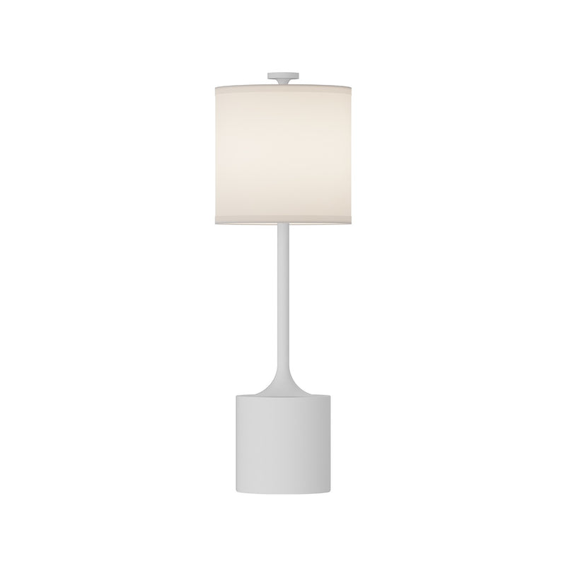 Alora TL418726WHIL One Light Table Lamp, White/Ivory Linen