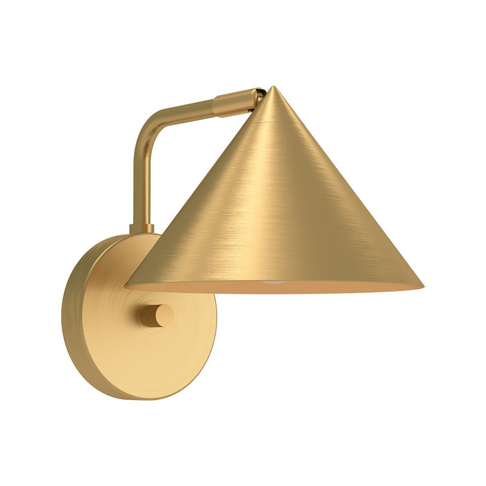 Alora WV485007BG One Light Wall Sconce, Brushed Gold