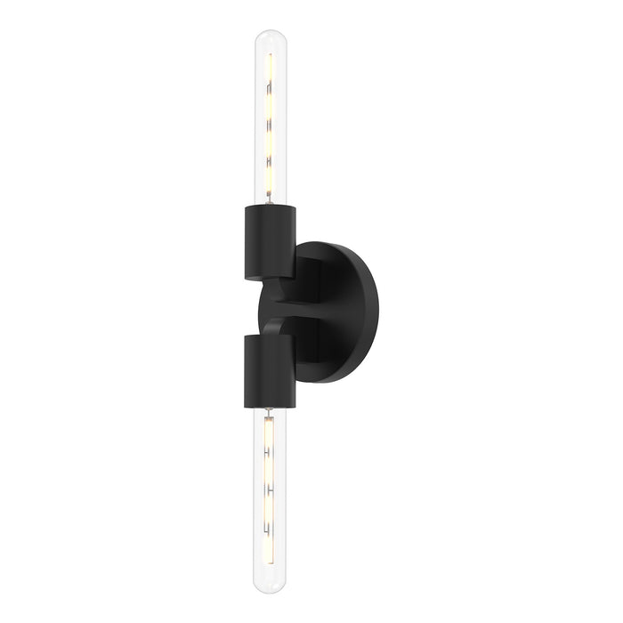Alora WV607202MB Two Light Wall Sconce, Matte Black