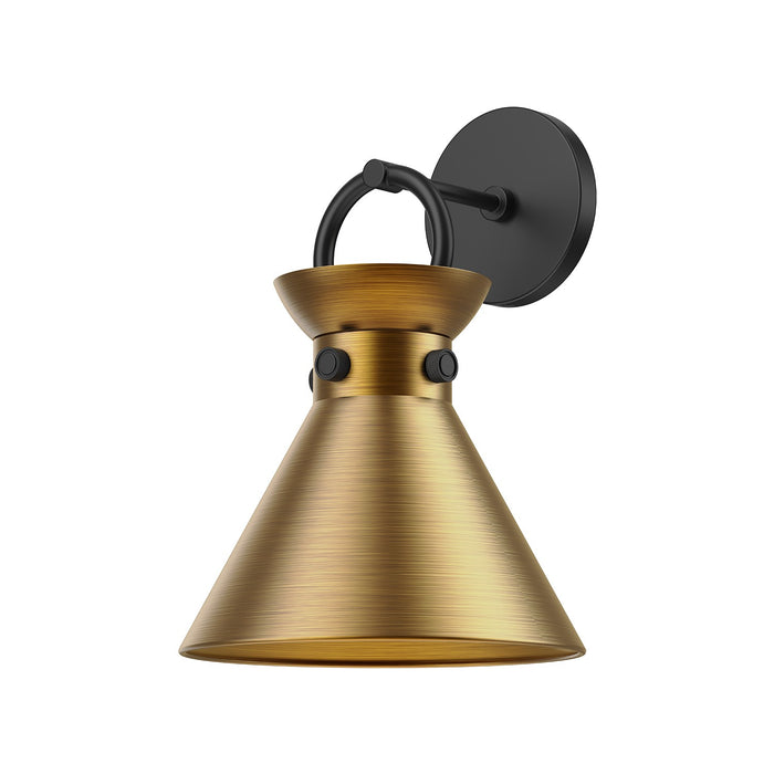 Alora WV412009MBAG One Light Wall Sconce, Matte Black/Aged Gold
