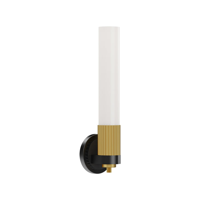 Alora WV416101MBBG One Light Wall Sconce, Matte Black/Brushed Gold
