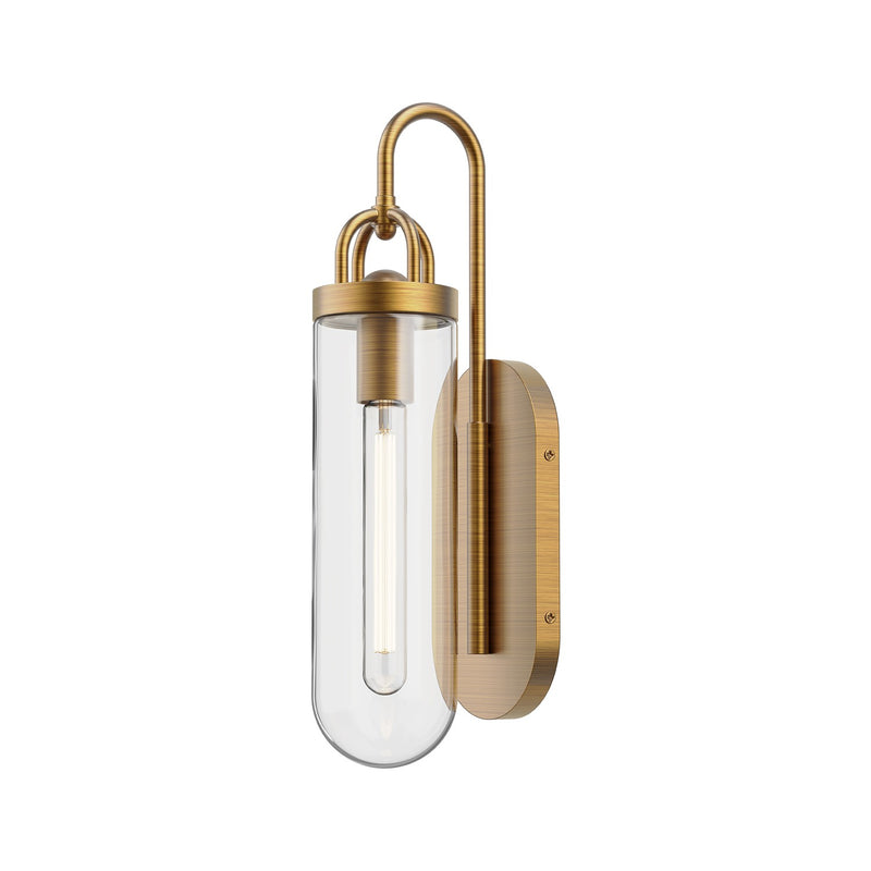 Alora WV461101AG One Light Wall Sconce, Aged Gold