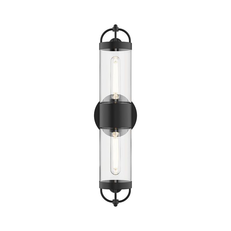 Alora WV461102MB Two Light Wall Sconce, Matte Black