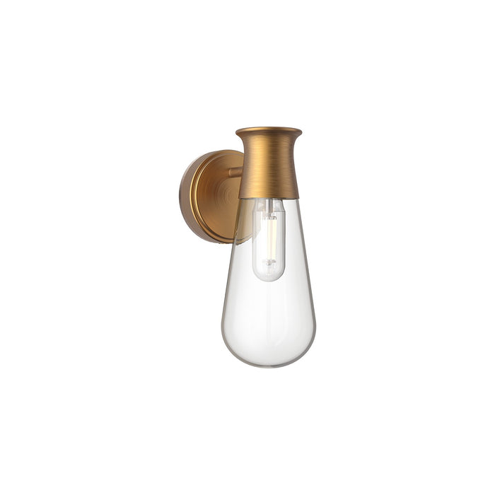 Alora WV464001AG One Light Wall Sconce, Aged Gold