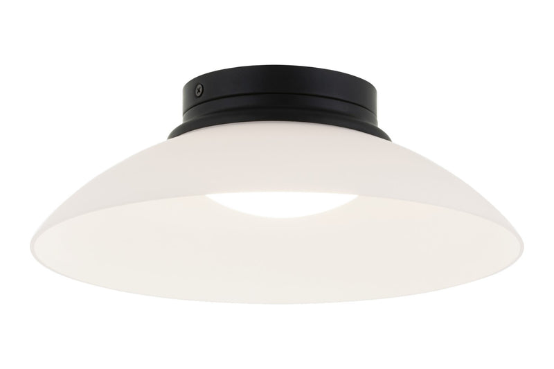 Matteo Lighting M16401MBFR LED Flush Mount, Matte Black