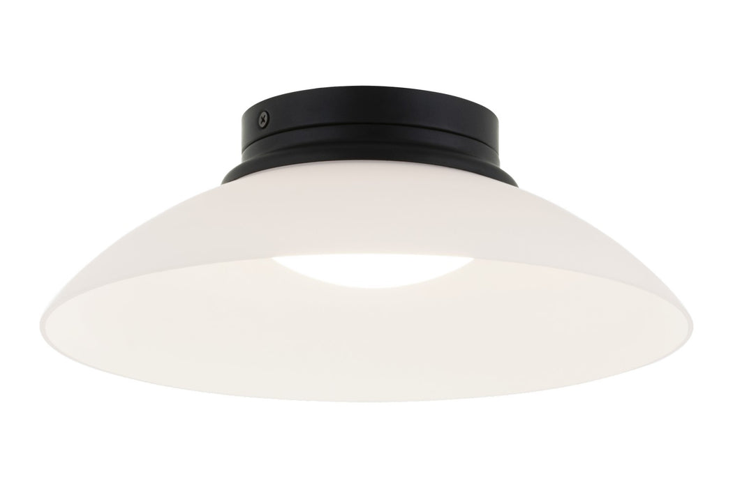 Matteo Lighting M16401MBFR LED Flush Mount, Matte Black