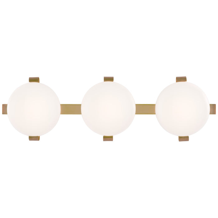 Visual Comfort Signature CD 2015SB-WG LED Bath, Soft Brass