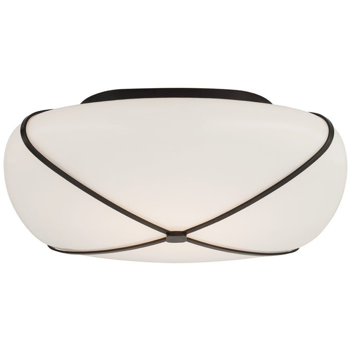 Visual Comfort Signature CD 4006GM-WG LED Flush Mount, Gun Metal