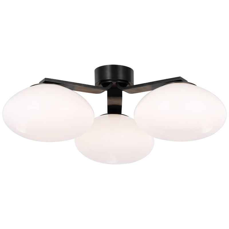 Visual Comfort Signature CD 4015GM-WG LED Flush Mount, Gun Metal