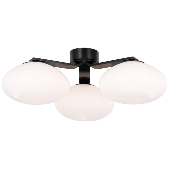 Visual Comfort Signature CD 4015GM-WG LED Flush Mount, Gun Metal