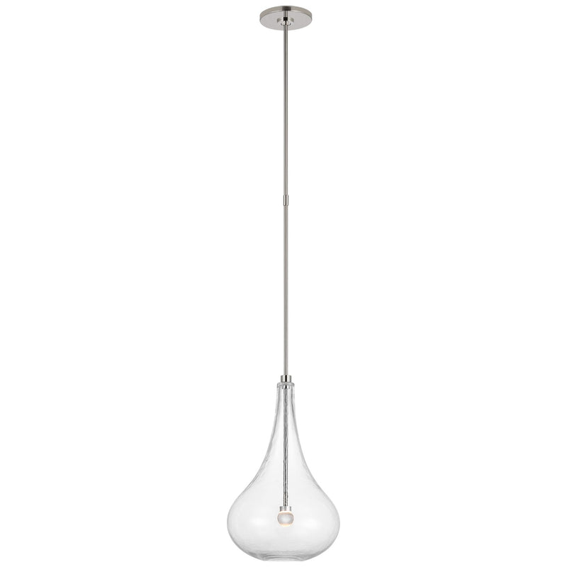 Visual Comfort Signature CD 5027PN-CG LED Pendant, Polished Nickel