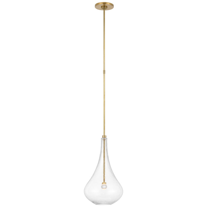 Visual Comfort Signature CD 5027SB-CG LED Pendant, Soft Brass