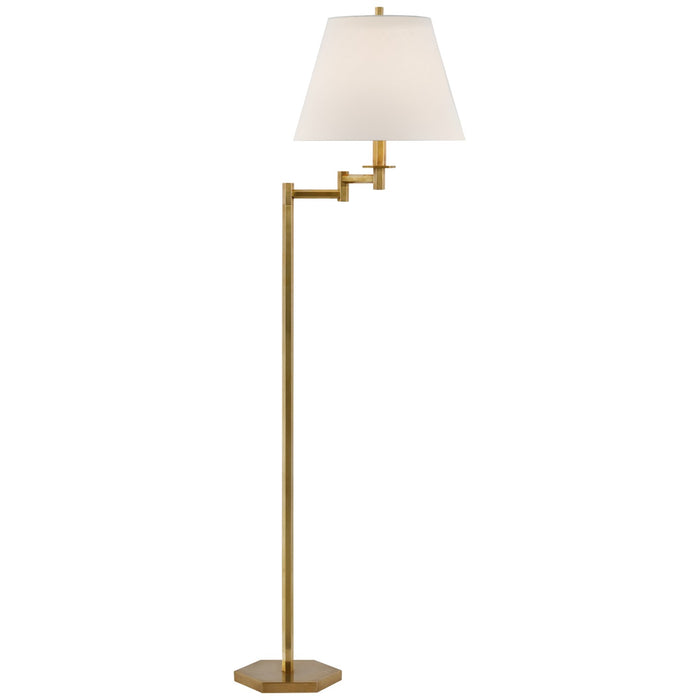 Visual Comfort Signature PCD 1002HAB-L LED Floor Lamp, Hand-Rubbed Antique Brass