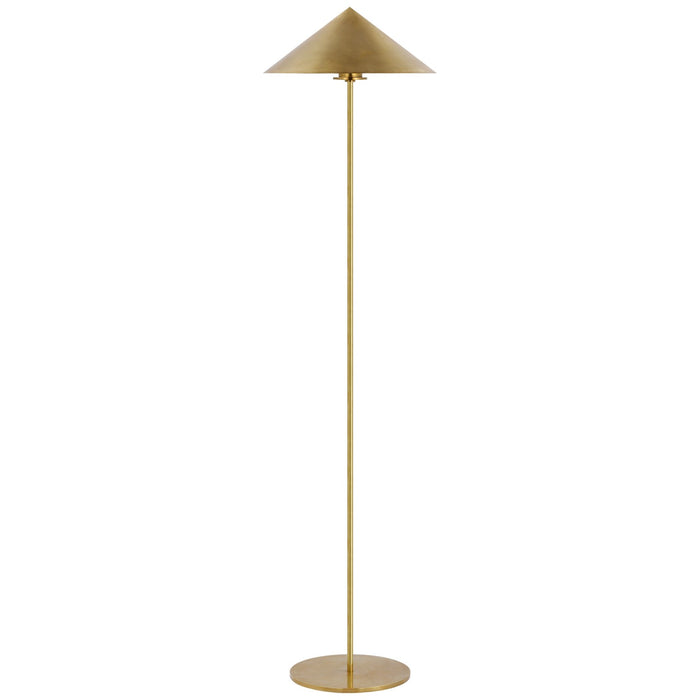 Visual Comfort Signature PCD 1200HAB LED Floor Lamp, Hand-Rubbed Antique Brass