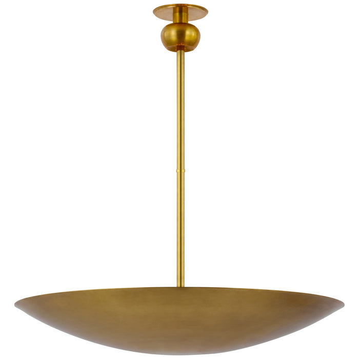 Visual Comfort Signature PCD 5116HAB LED Chandelier, Hand-Rubbed Antique Brass
