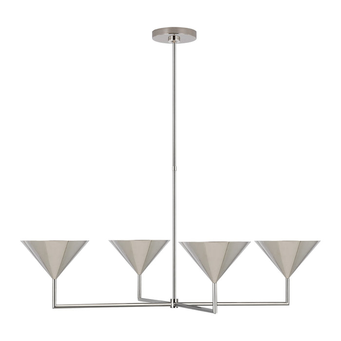Visual Comfort Signature PCD 5200PN LED Chandelier, Polished Nickel
